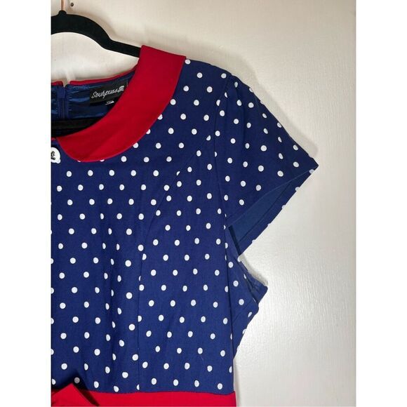 Sourpuss Retro Sailor polka dot dress size XXXL - Picture 8 of 14